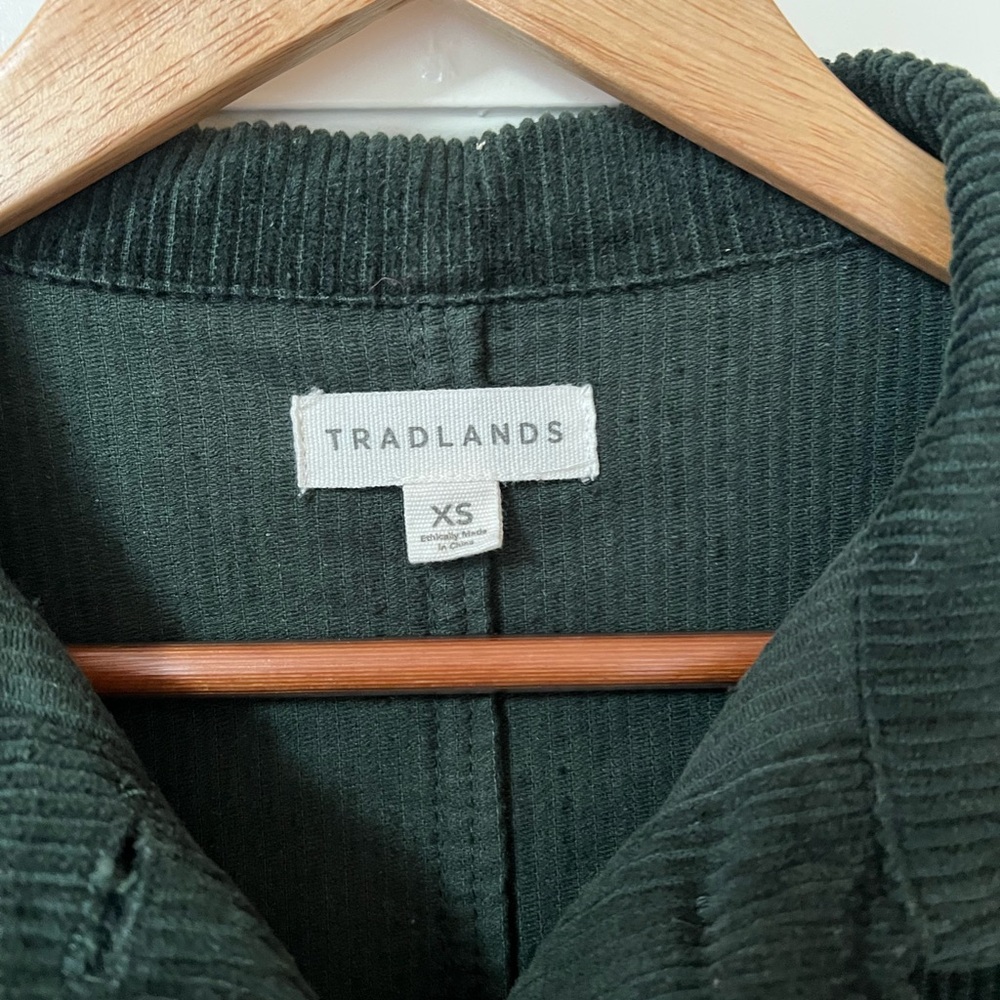 Tradlands Field Chore Coat - Forest Green Corduroy - Picture 3 of 4